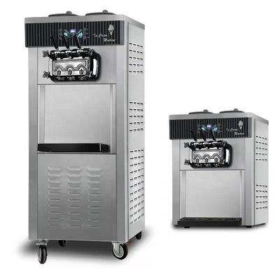 Economical Snack Factory 2022 Commercial 3 Flavors Floor Type Soft Ice Cream Machine Frozen Yogurt Machine Stainless Steel Ice Cream Maker