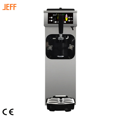 JEFF Professional Ice Cream Maker Snack Factory Mini Soft Serve Commercial Single Flavor Factory Price Desktop Ice Cream Machine