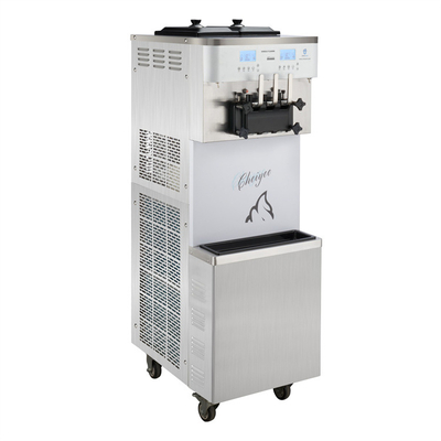 Snack factory low price 3 flavor fruit serve ice cream maker machine commercial soft frozen yogurt ice cream machine sale