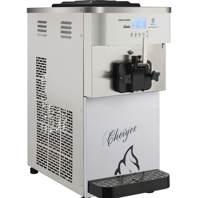 Mini Snack Factory Single Flavor Ice Cream Making Machine Frozen Yogurt Making Machine Table Top Soft Ice Cream Machine CY1120T For Sale
