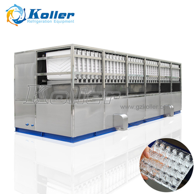 Industrial SUS304 Koller CV20000 Edible Ice Cube Staineless Steel Large 20 Tons Making Machine For Drink Shops
