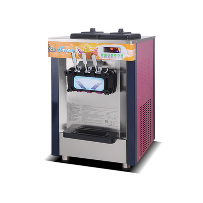 Snack Factory 3 Flavors For Frozen Yogurt Commercial Ice Cream Machine Soft Serve Snack Table Top Sale Maid Maker